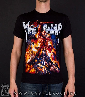 футболка manowar "louder than hell" (демон)