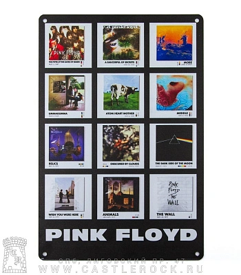табличка pink floyd (альбомы)