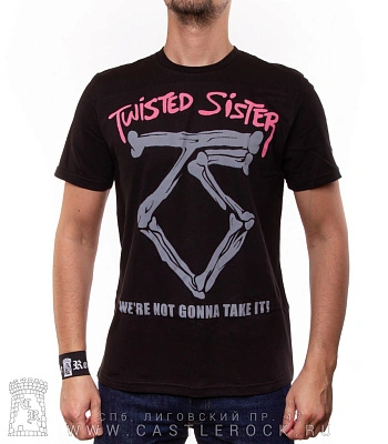 футболка twisted sister "we're not gonna take it!"