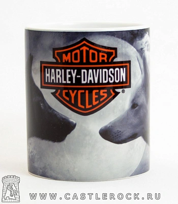 кружка harley-davidson (два волка)