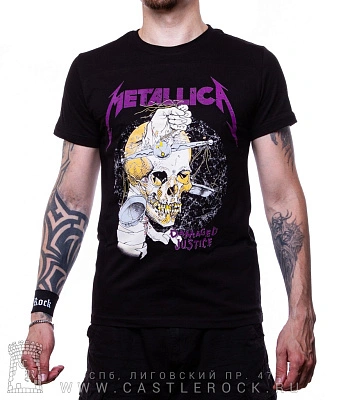 футболка metallica "damaged justice"