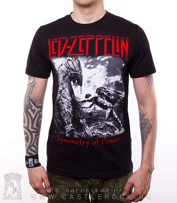 футболка led zeppelin "symmetry of power"