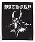 нашивка на спину bathory (козел ч/б)