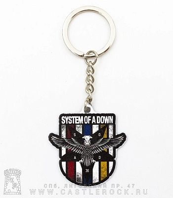 брелок металлический system of a down "36"