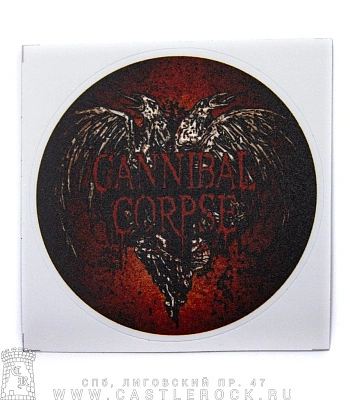 наклейка виниловая cannibal corpse (вороны, круглая)
