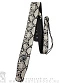ремень для гитары кожа змеи (черно-белый)