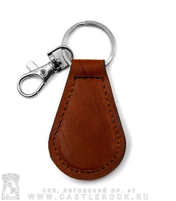 брелок кожаный с гравировкой гражданская оборона егор летов