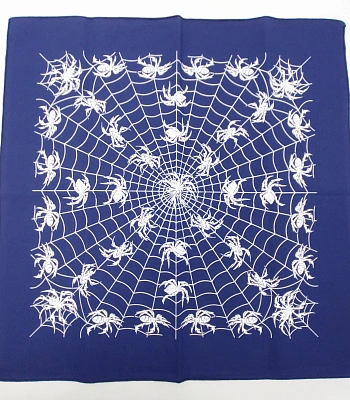 бандана пауки на паутине (синяя темная) бандана пауки на паутине (синяя темная)