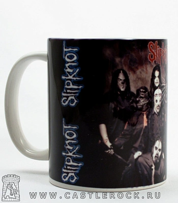 кружка slipknot (группа, темный фон)