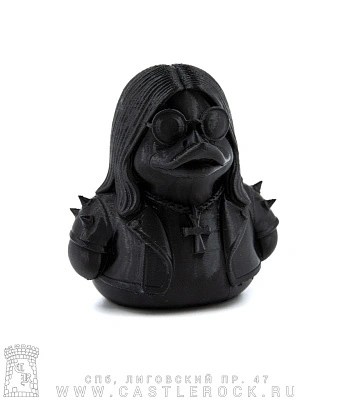 статуэтка уточка ozzy osbourne (3d печать, черная)