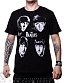 футболка beatles (лица ч/б, надпись в центре)