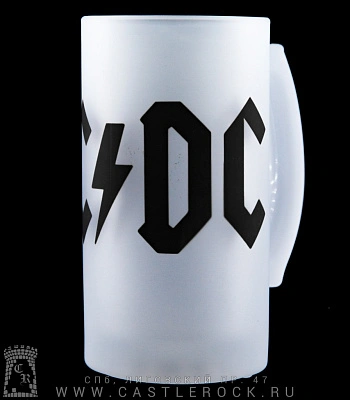 кружка пивная стеклянная ac/dc