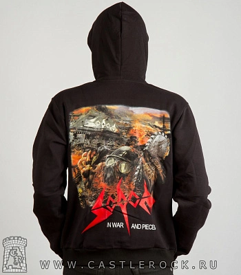 балахон на молнии sodom "in war and pieces"