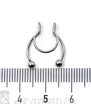 Обманка для септума Сталь с Шариками