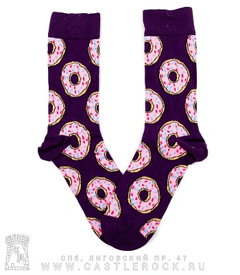 носки пончики (фиолетовые)