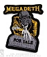 нашивка megadeth "peace sells... but who's buying?" (резная, вышивка)