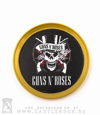 магнит тарелочка guns'n'roses (череп)