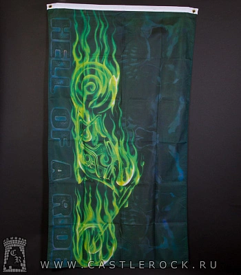 флаг мотоцикл "hell of a ride"