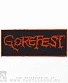 нашивка gorefest (лого красное)