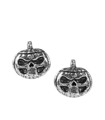 серьги alchemy gothic (алхимия готик) e450 pumpkin skull