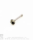 Гвоздик для носа Сталь с Акрилом Девушка 0,8 х 8 х 3