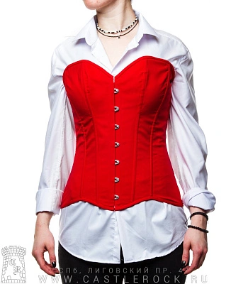 корсет красный