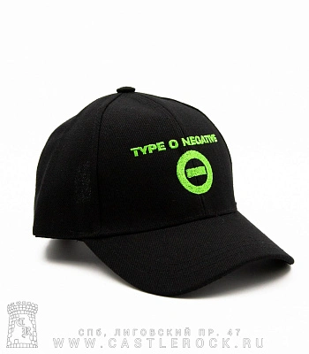 бейсболка type o negative (шесть клиньев, вышивка)
