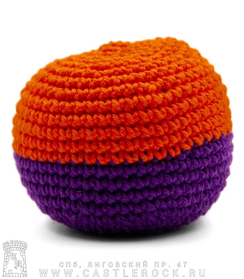 сокс половинчатый (оранжевый, фиолетовый, пластиковые гранулы)