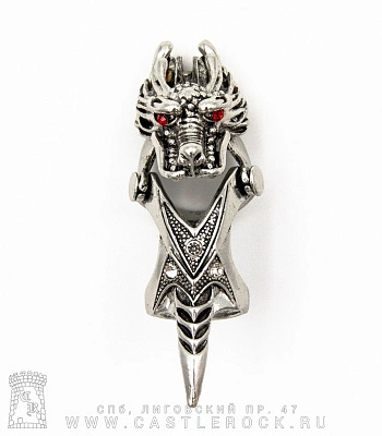 кольцо-коготь дракон (стразы)