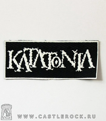нашивка katatonia (надпись белая)