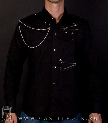 рубашка с длинным рукавом без рисунка