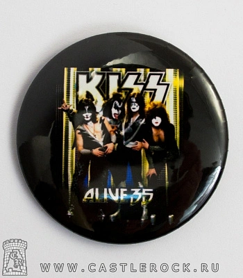 значок kiss "kiss alive 35" (большой)