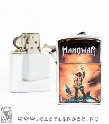 зажигалка цветная manowar "kings of metal"
