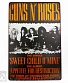 табличка guns'n'roses "see them at donington park saturday 20th august"