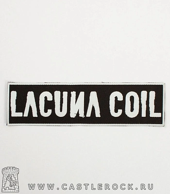 нашивка lacuna coil (надпись белая)