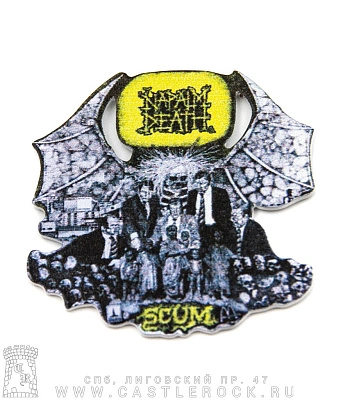 магнит металлический napalm death "scum"