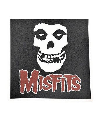 наклейка виниловая misfits (лого, надпись красная)