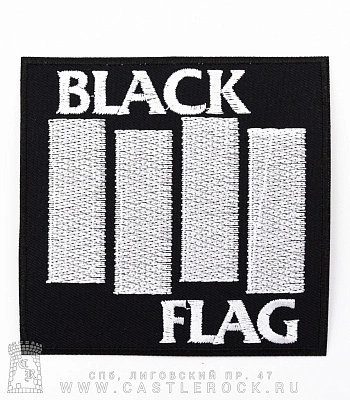 нашивка термо black flag (лого, вышивка)