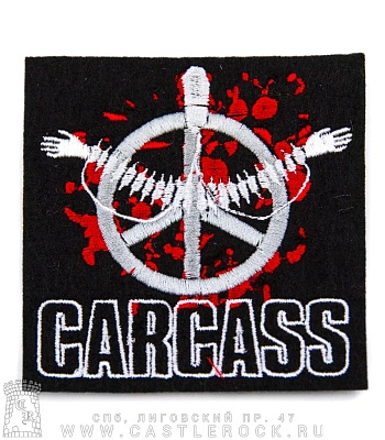 нашивка carcass "heartwork" (вышивка)