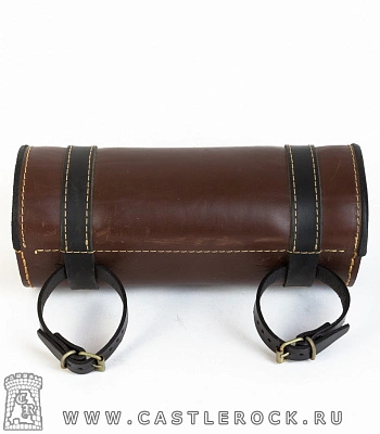 кофр для мотоцикла на ремнях (коричневый, средний)