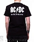 футболка ac/dc "back in black" (белая надпись)