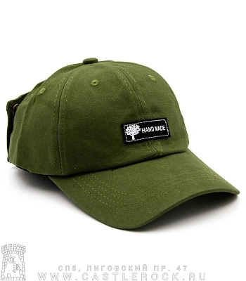 бейсболка hand made (очки, зеленая)