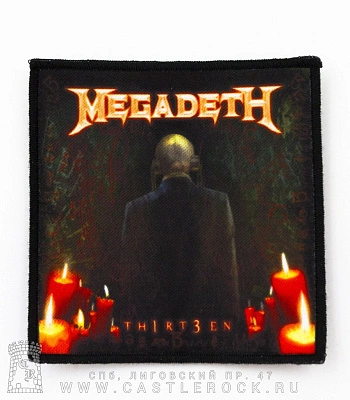 нашивка megadeth "thirteen"