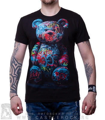 футболка медведь teddy (светится)