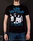 футболка led zeppelin (группа, синяя надпись)