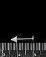 Лабрет Сталь с Акриловым Шипом (белым) 1,6 х 10 х 4