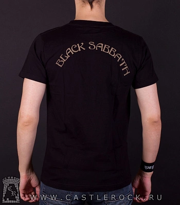 футболка black sabbath "never say die!" (сепия)