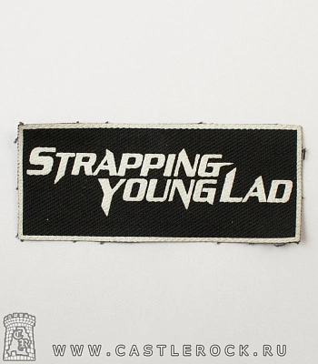 нашивка strapping young lad (лого белое)