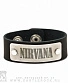 браслет кожаный nirvana (широкий)