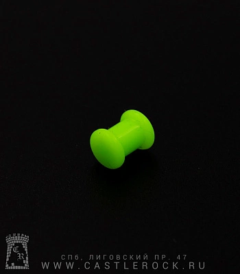 Плаг Силикон Зеленый Яркий 6 мм
